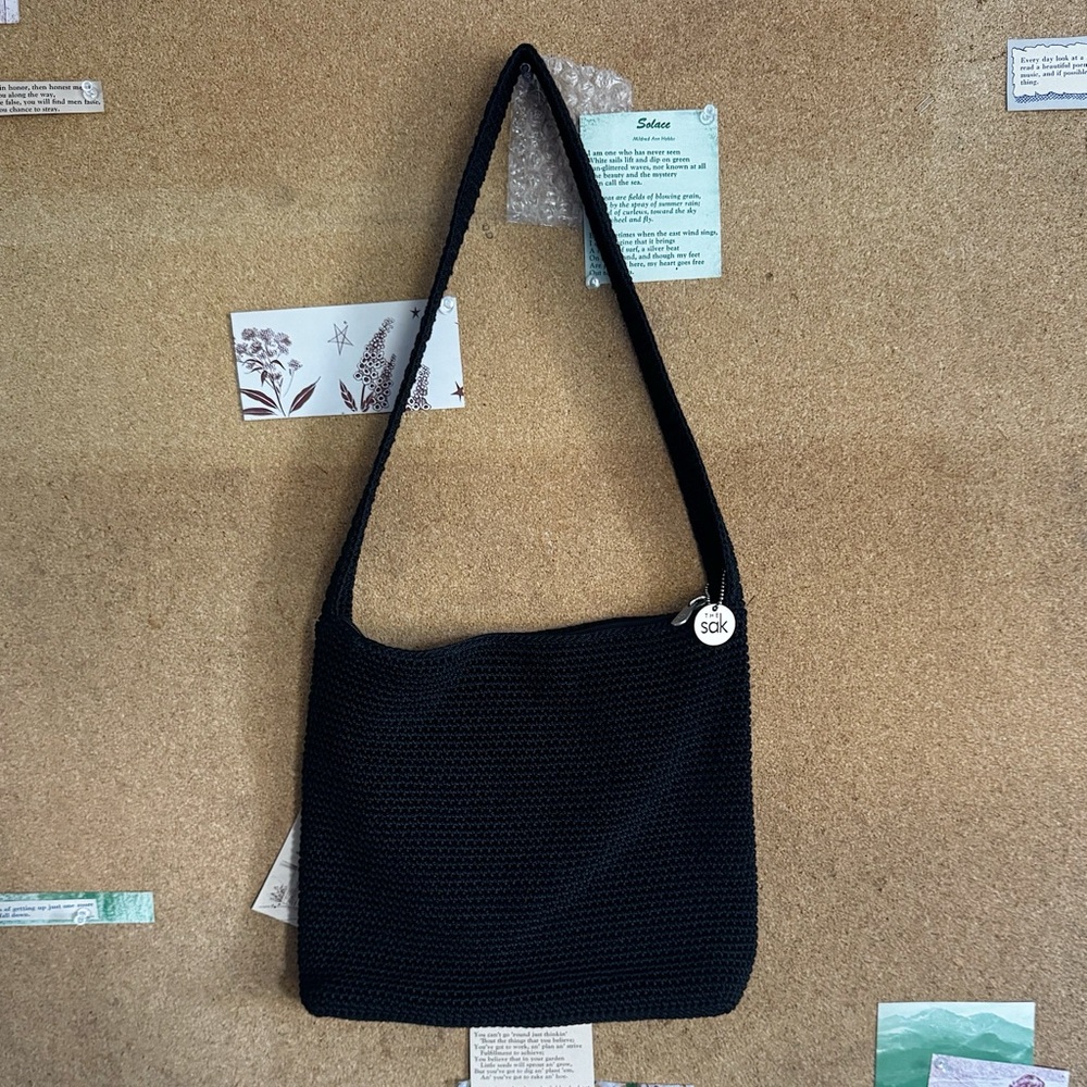The Sak Classic Black Shoulder Bag
